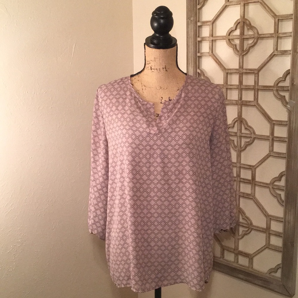 Classic Print Blouse